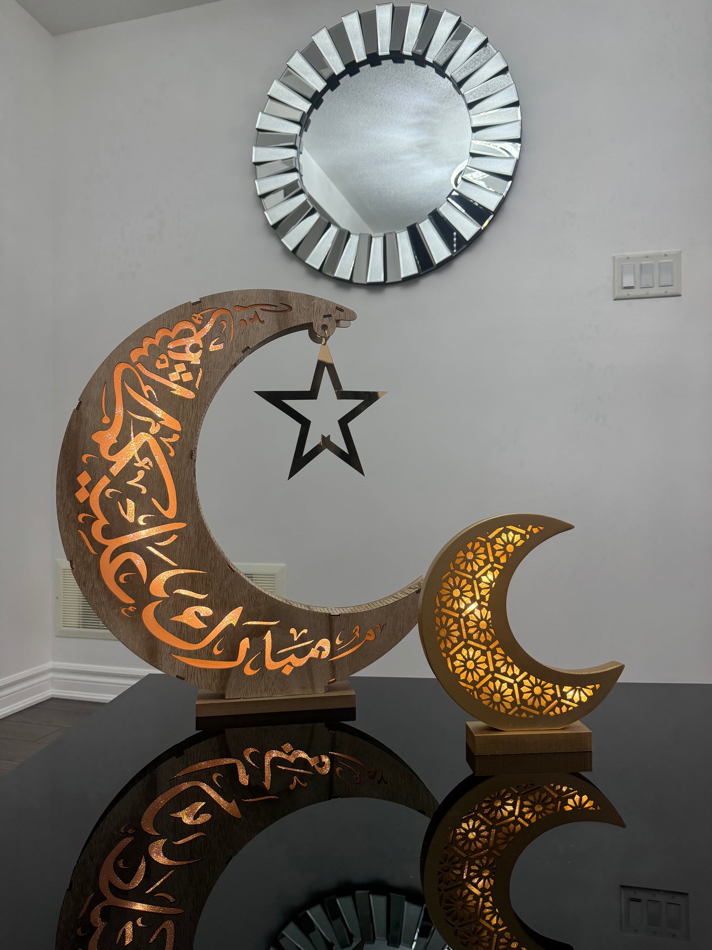 Large Crescent Moon Decoration