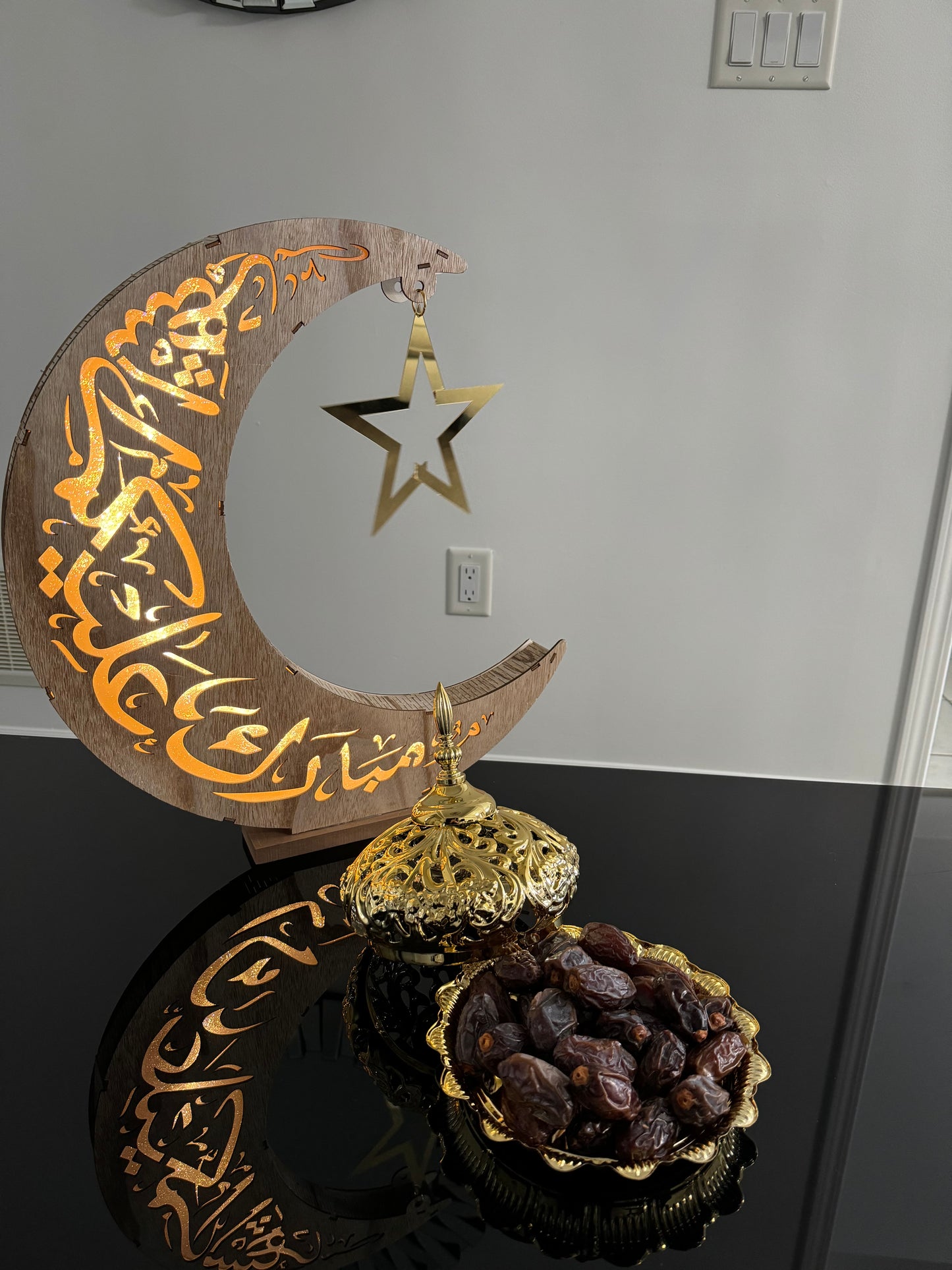 Large Crescent Moon Decoration