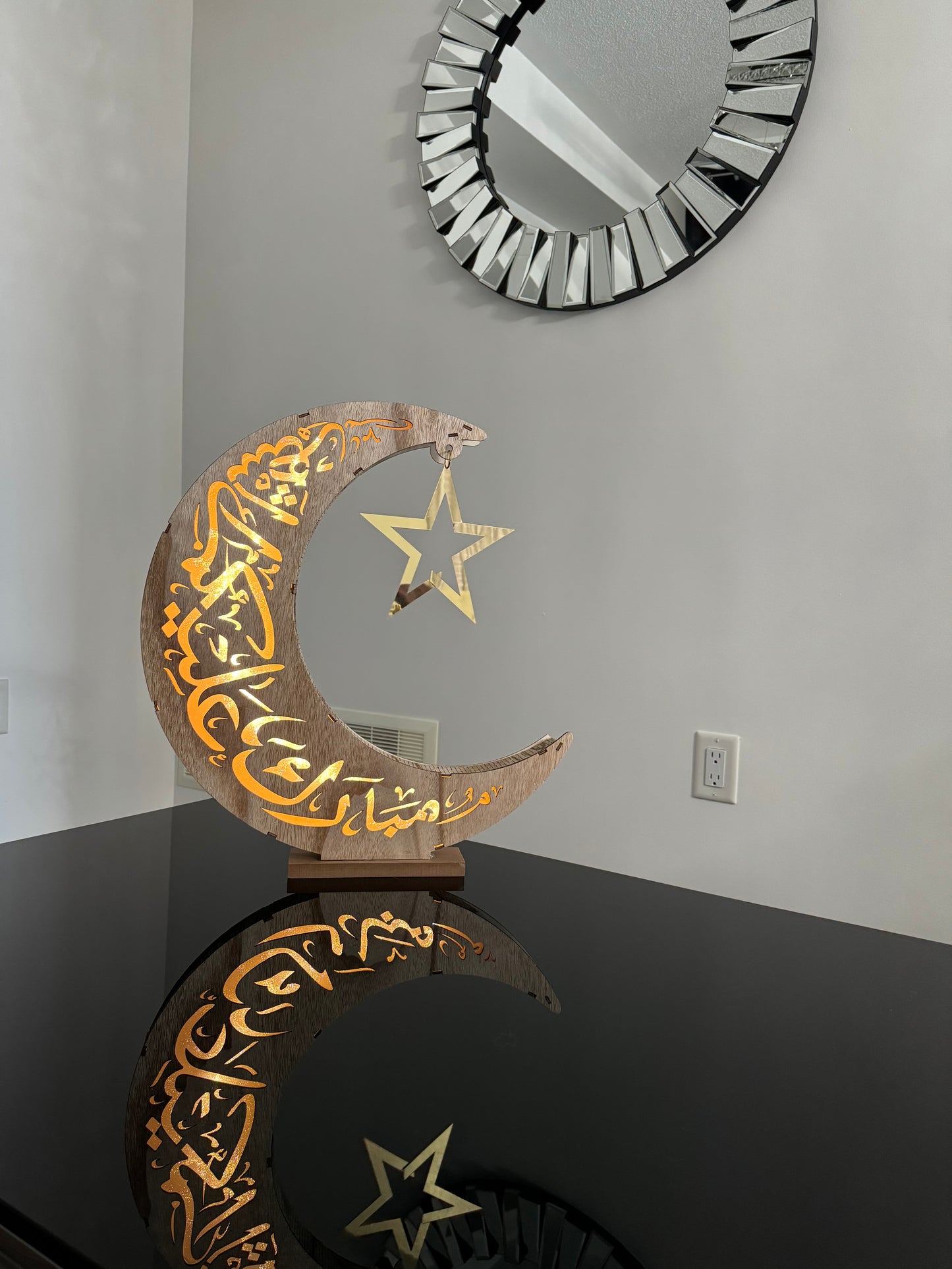 Large Crescent Moon Decoration