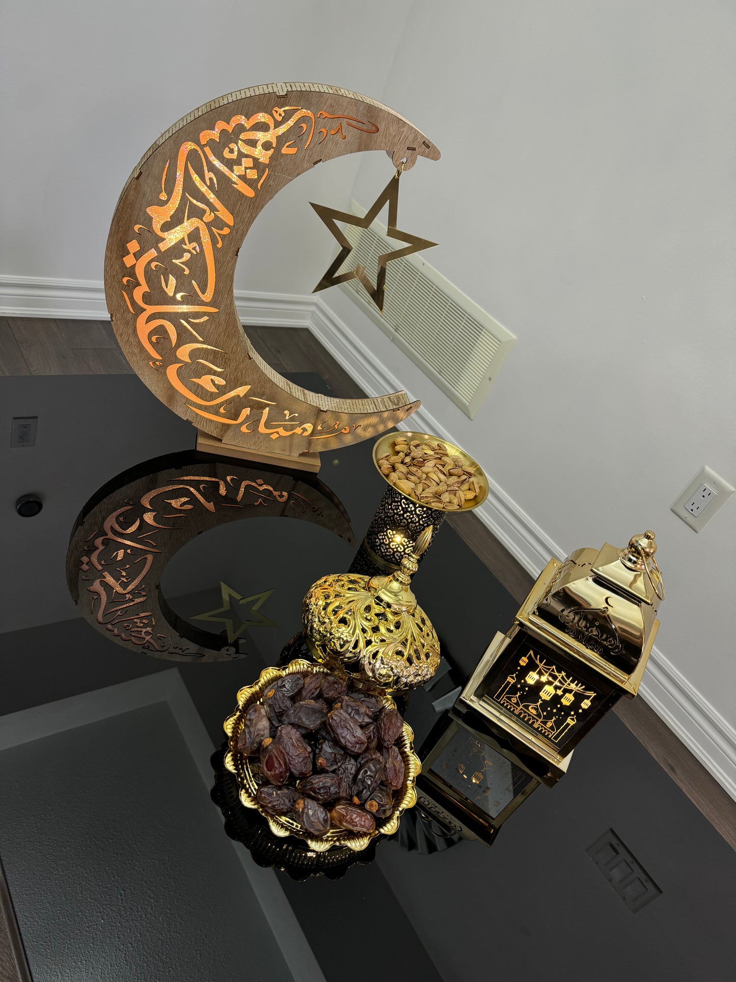 Large Crescent Moon Decoration