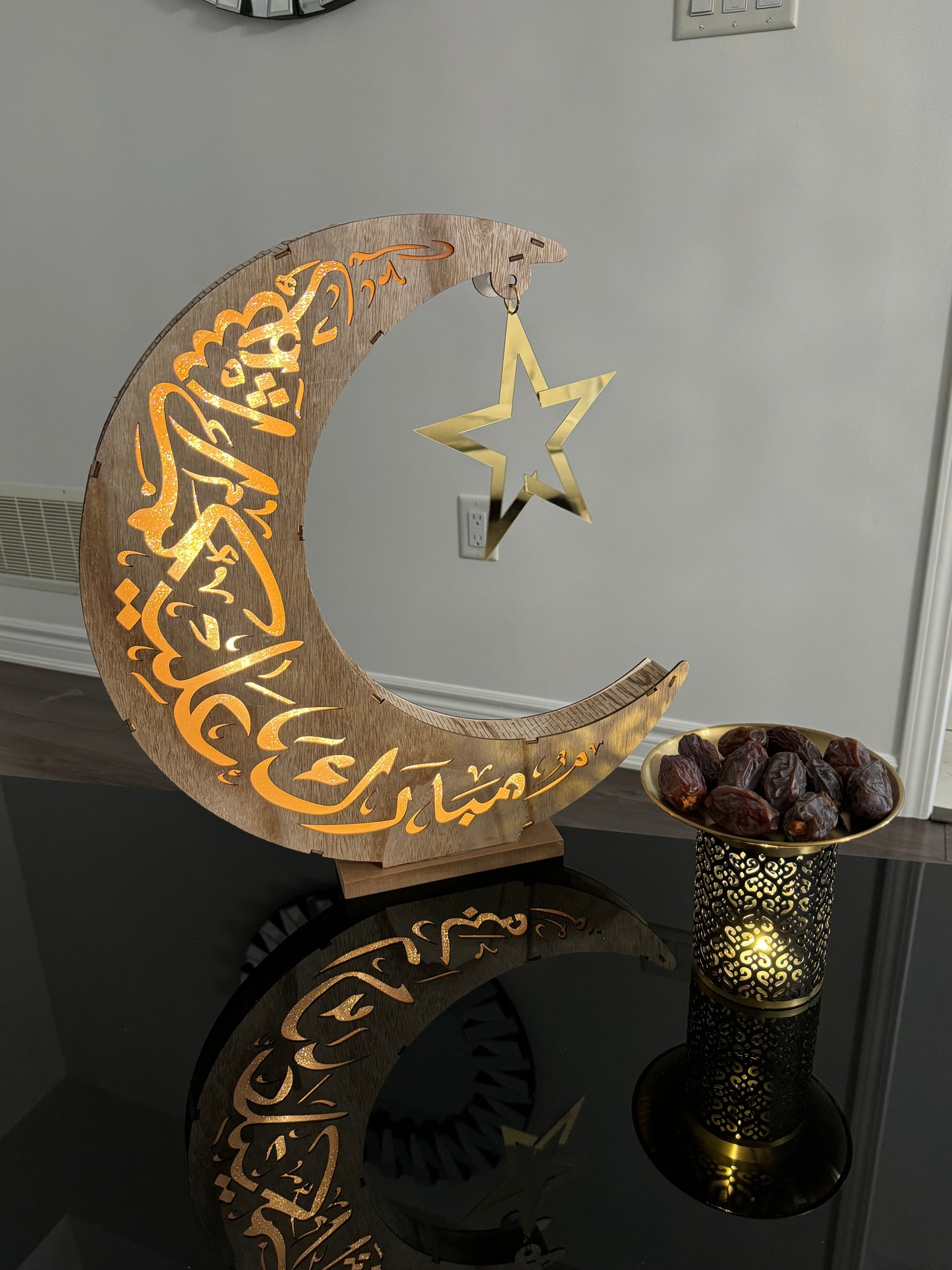 Large Crescent Moon Decoration