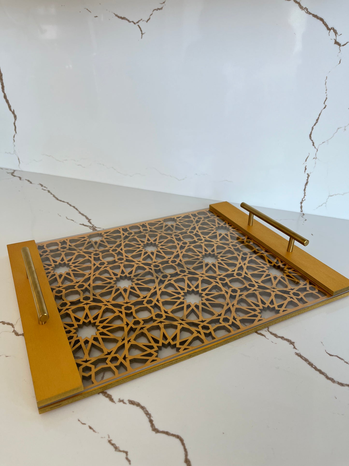Elegant Tray with Handles
