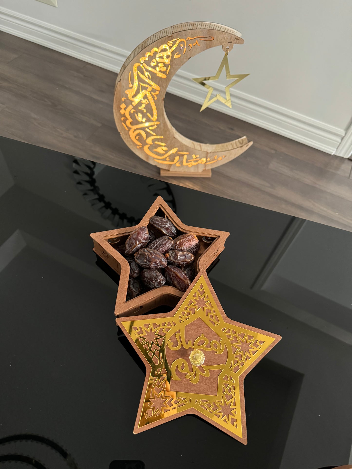 Ramadan Tray with Lid - Star Design
