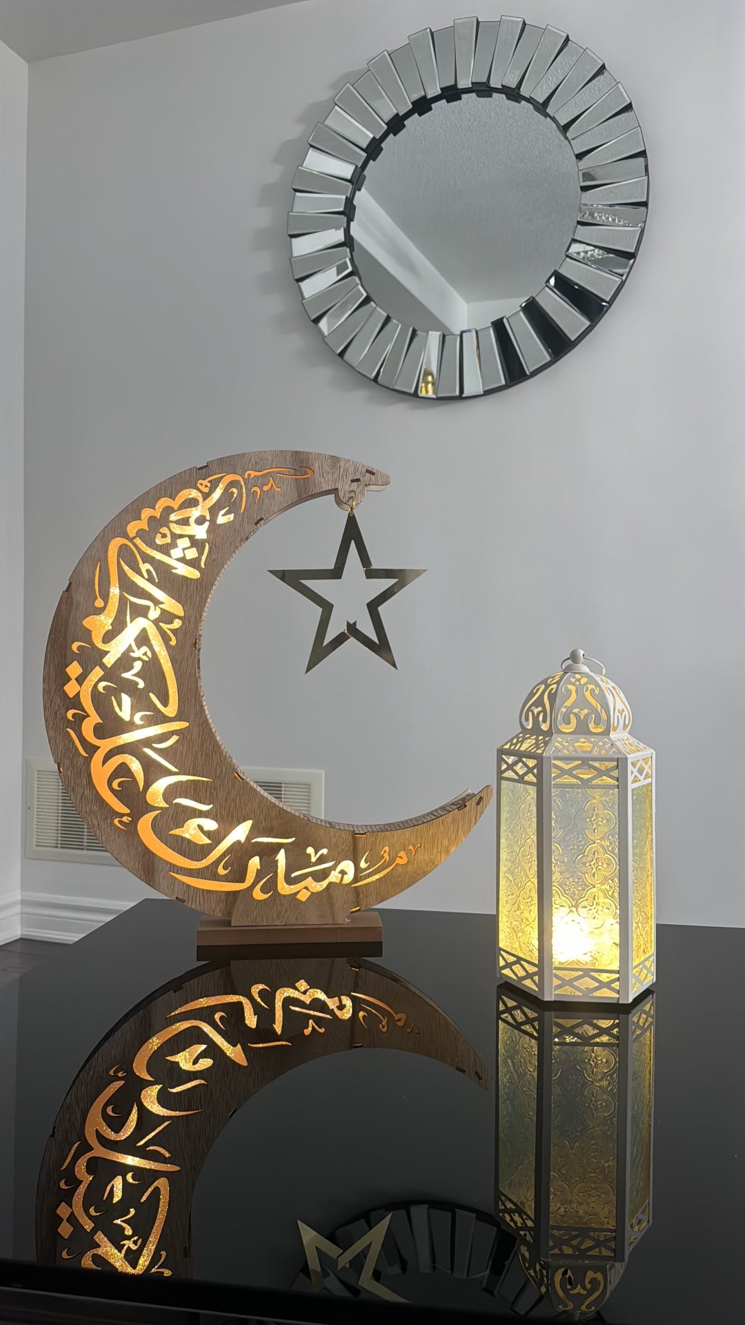 Large Crescent Moon Decoration