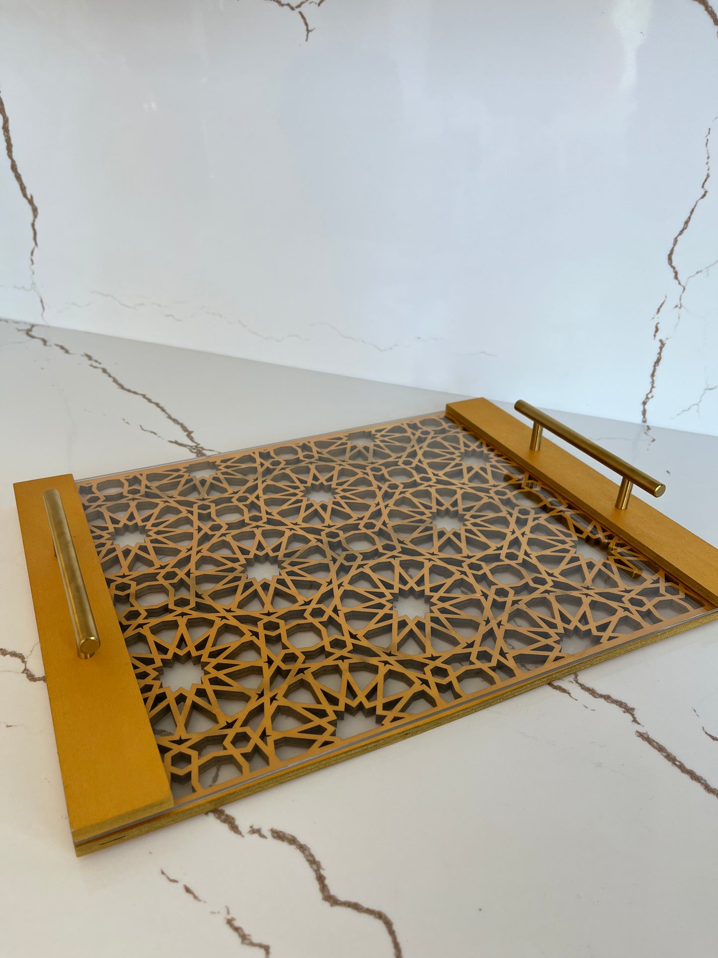 Elegant Tray with Handles