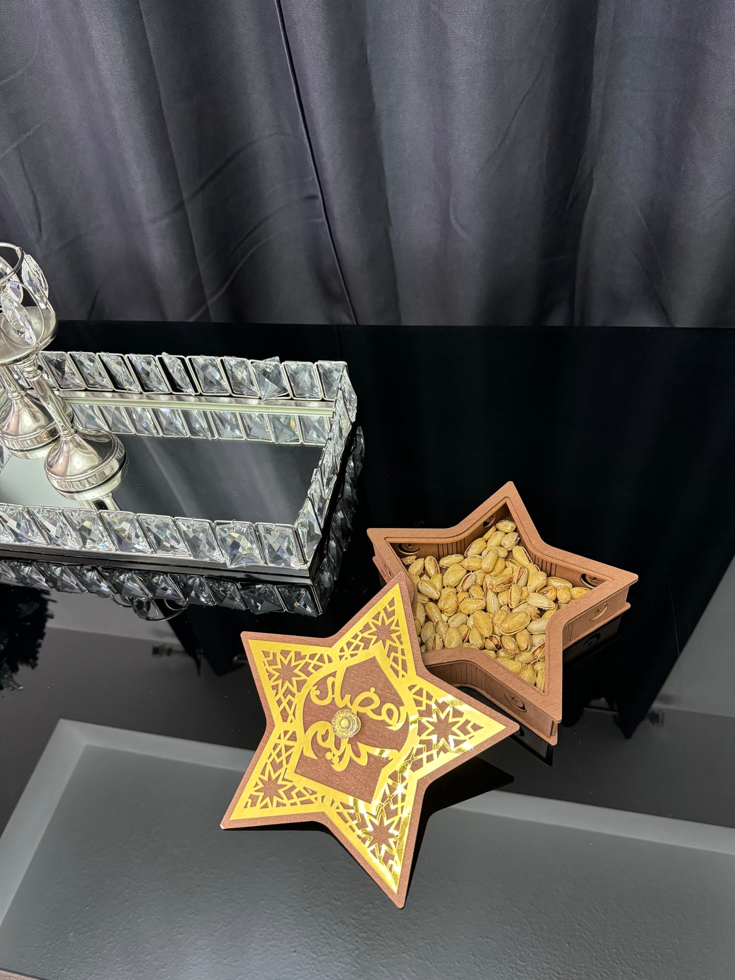 Ramadan Tray with Lid - Star Design