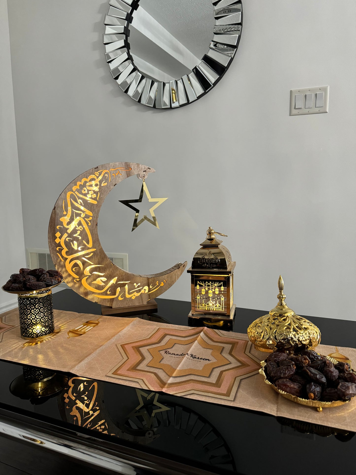 Large Crescent Moon Decoration
