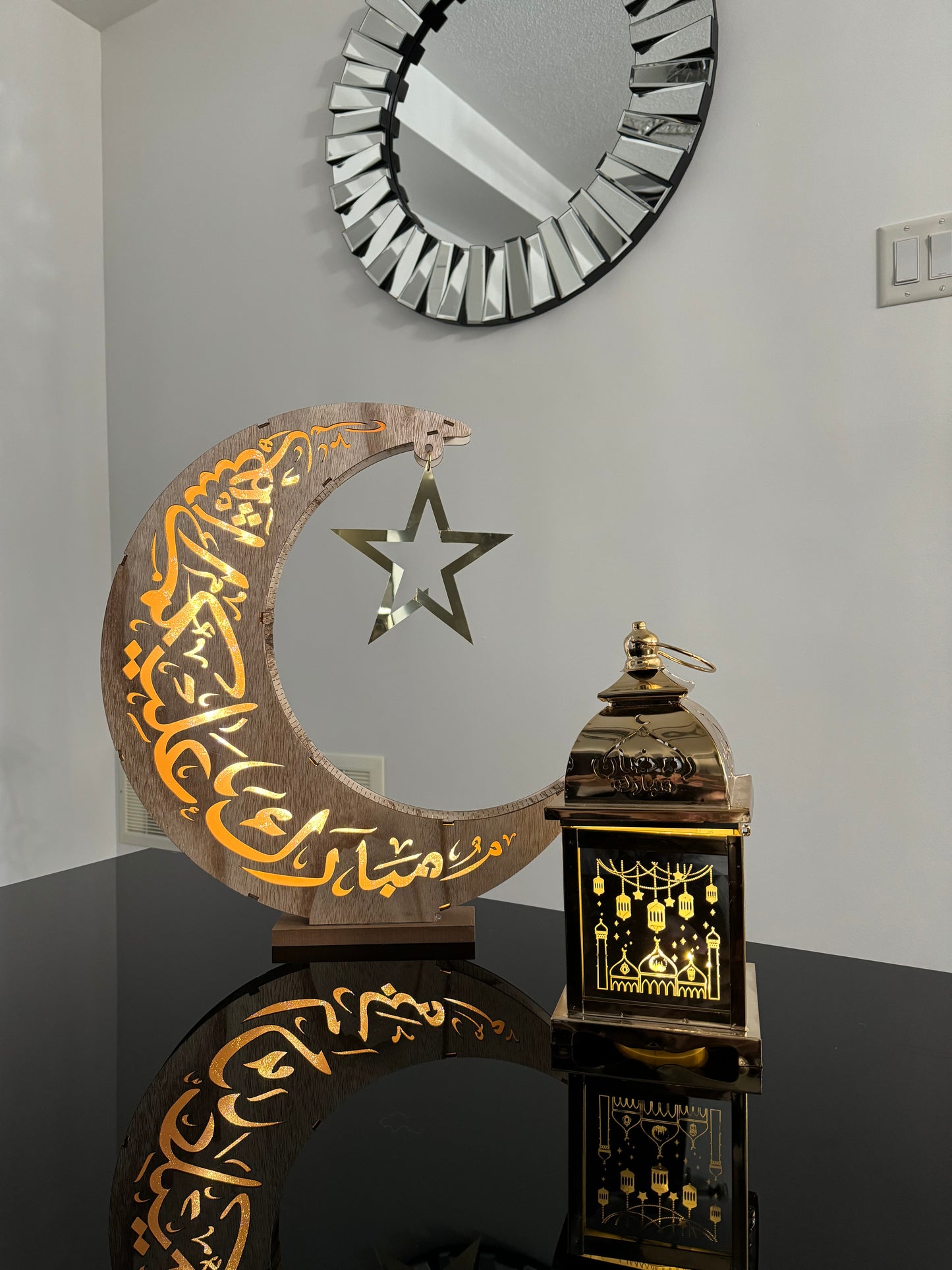Large Crescent Moon Decoration