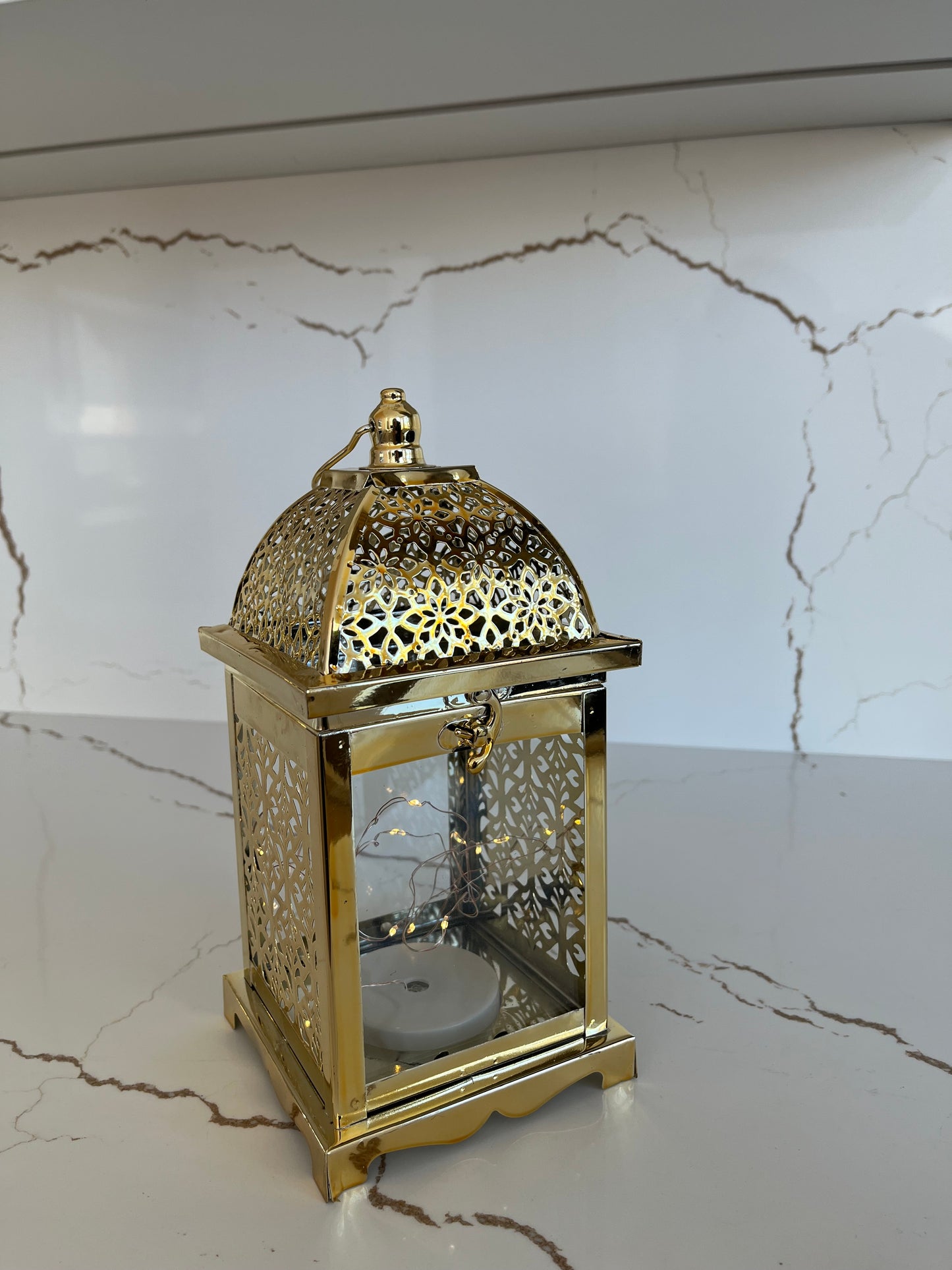 Ramadan Lantern with Lights and Singing- Gold