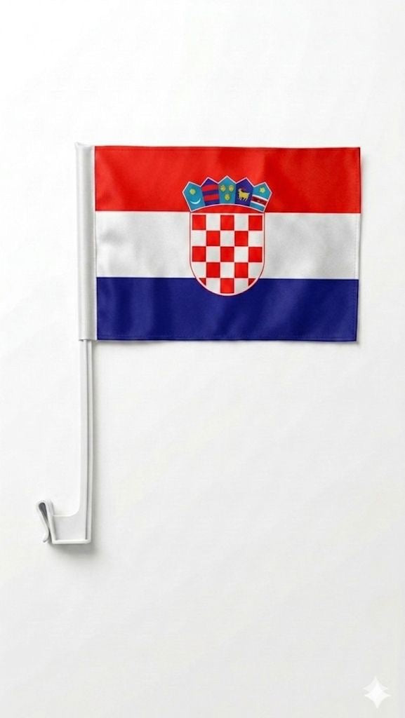 Croatia Car Window Flag