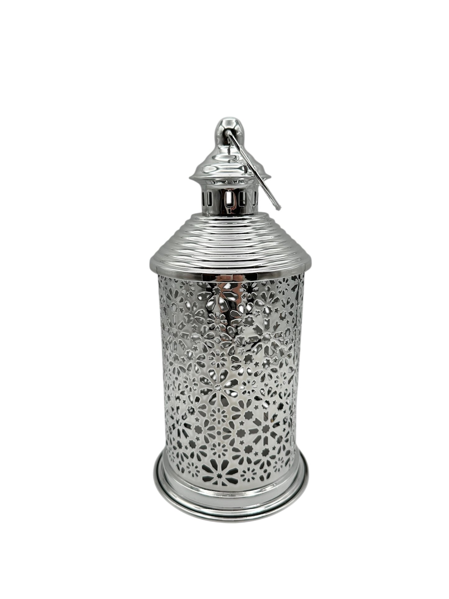Ramadan Lantern with Lights and Singing- Silver