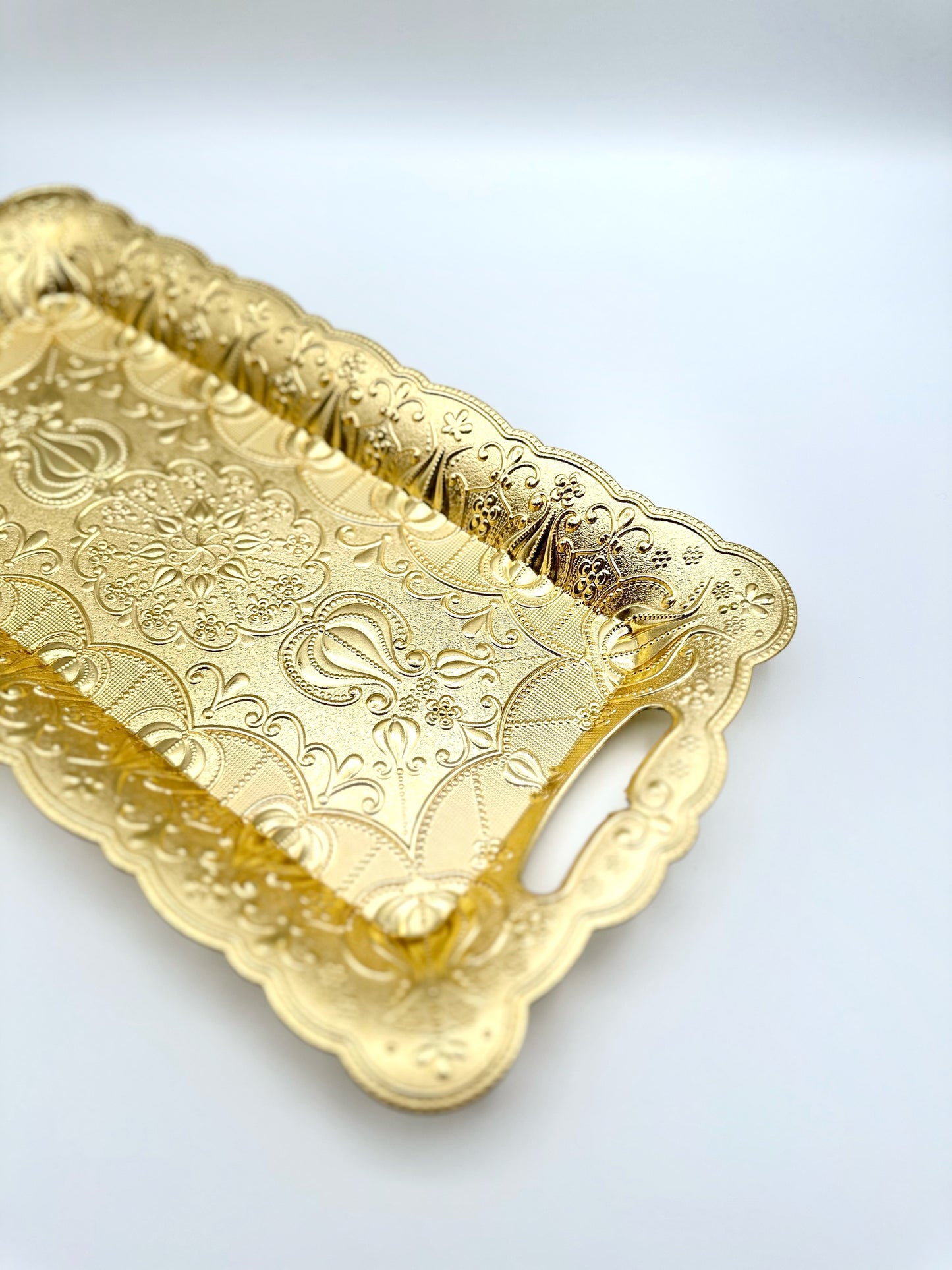 Elegant Golden Serving Tray