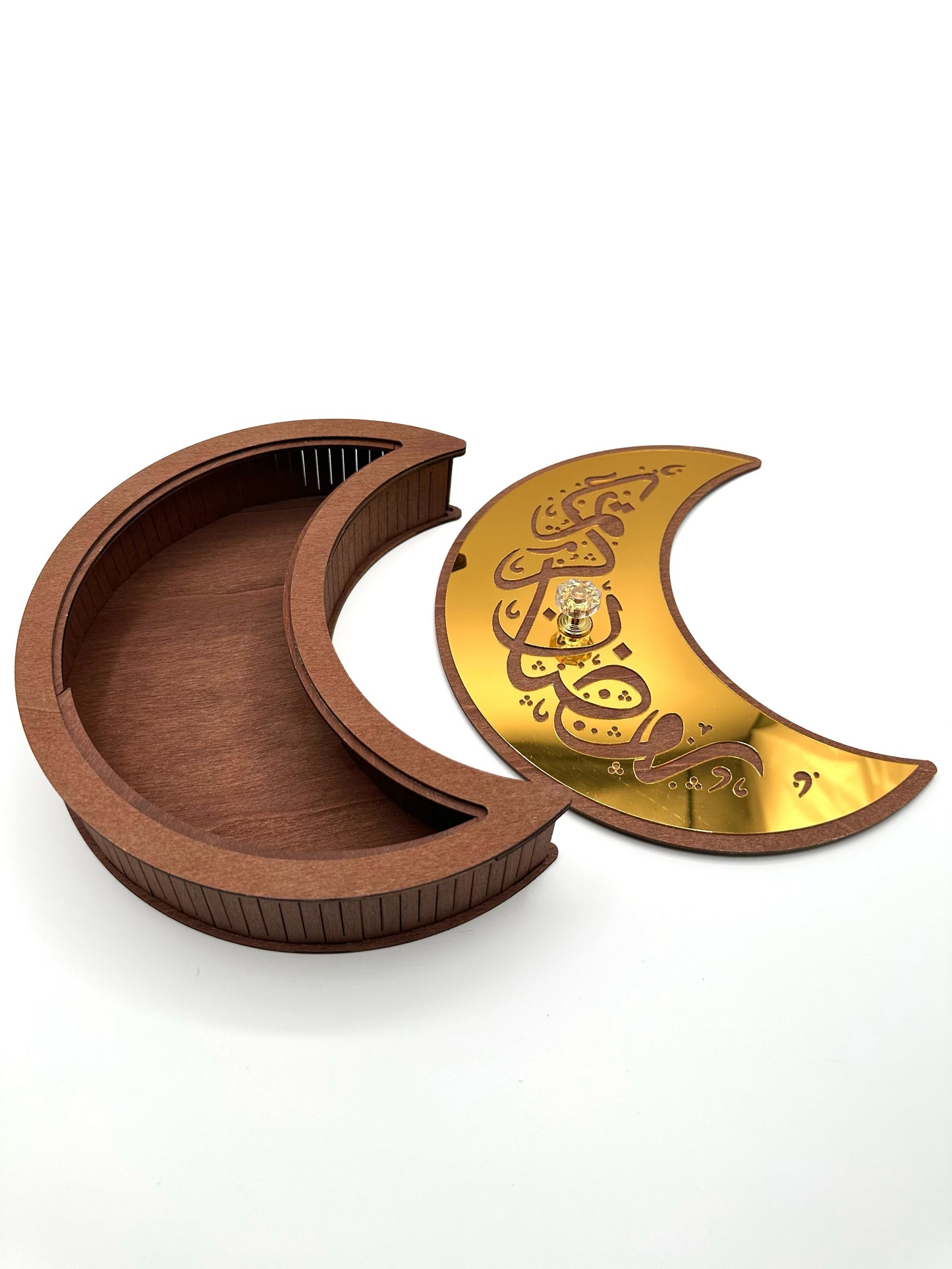 Ramadan Tray with Lid - Moon Design