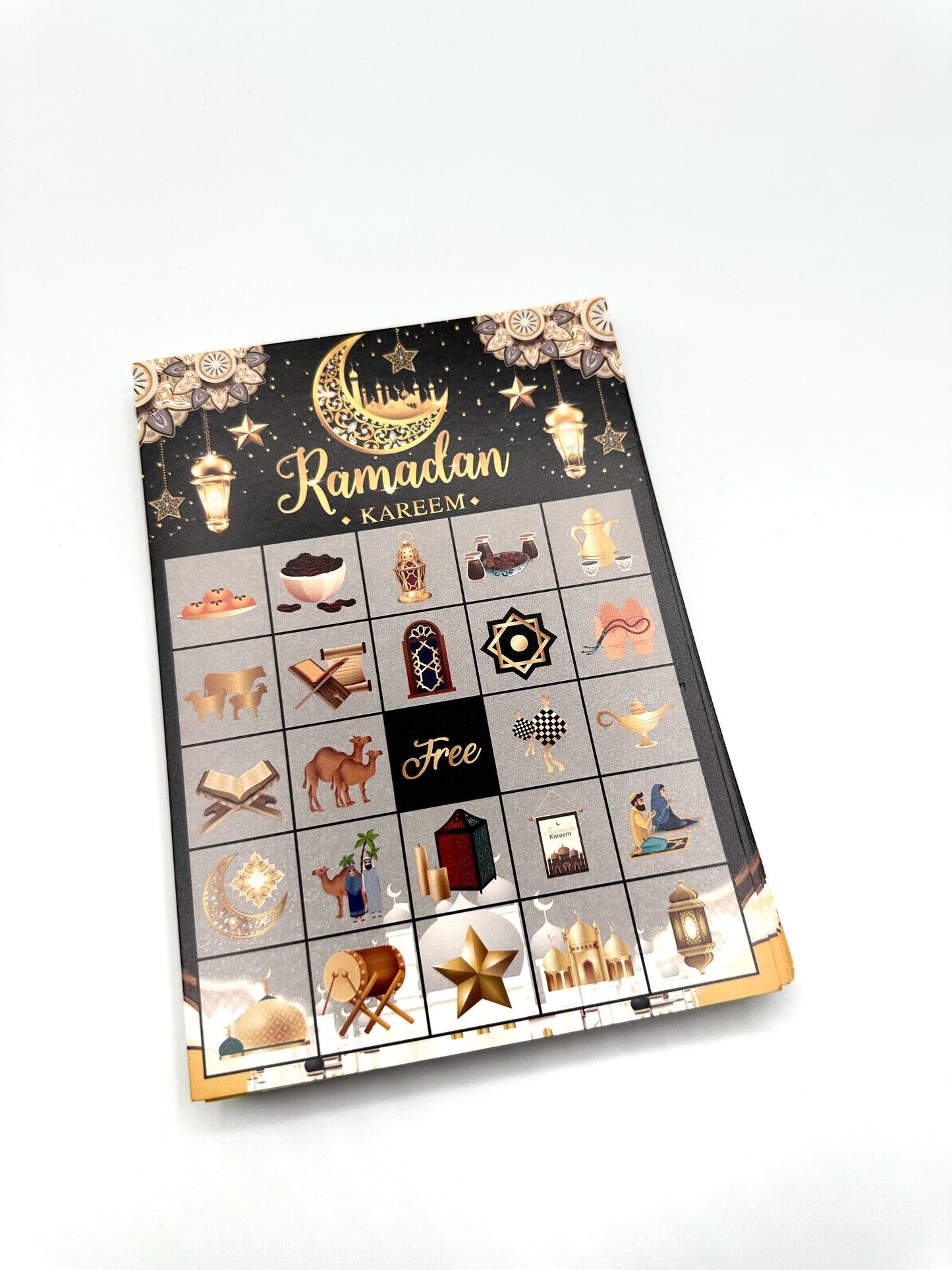 Ramadan Bingo Game - Black