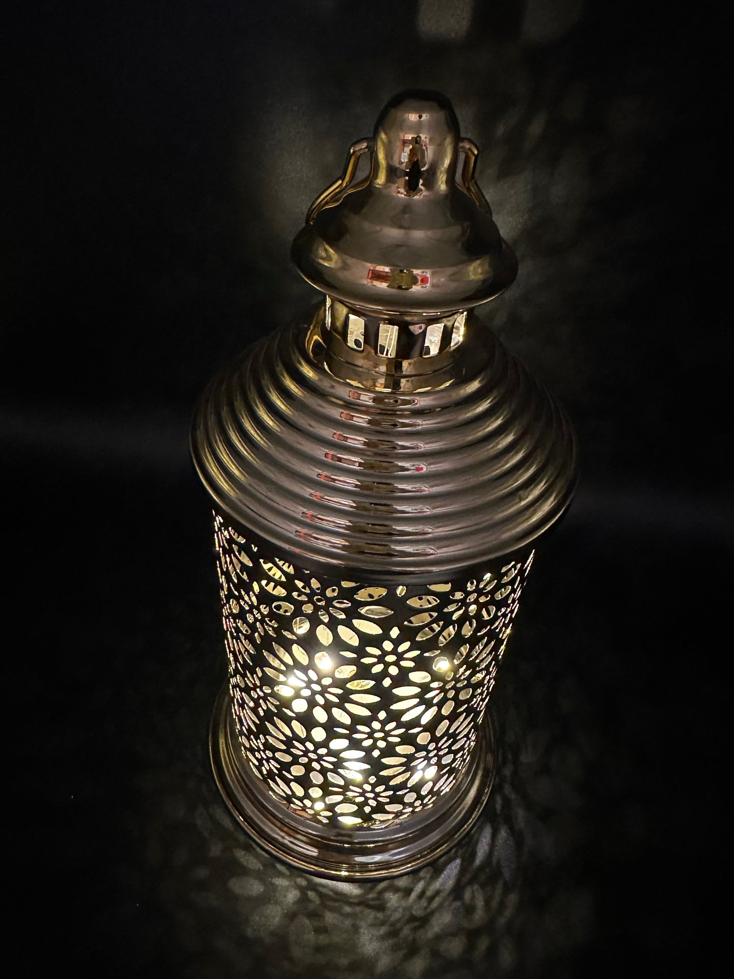 Ramadan Lantern with Lights and Singing- Gold
