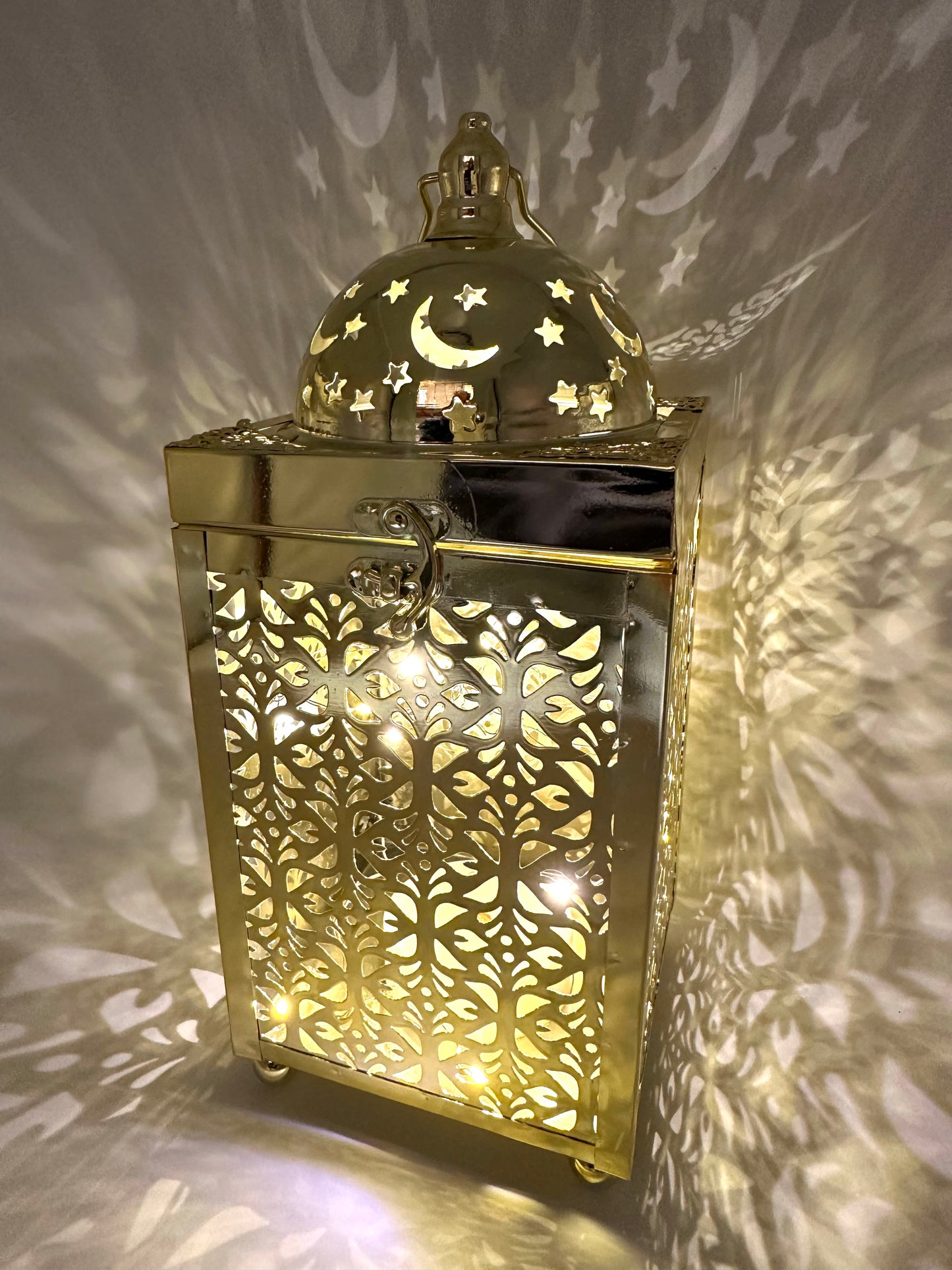 Ramadan Lantern with Lights and Singing- Gold
