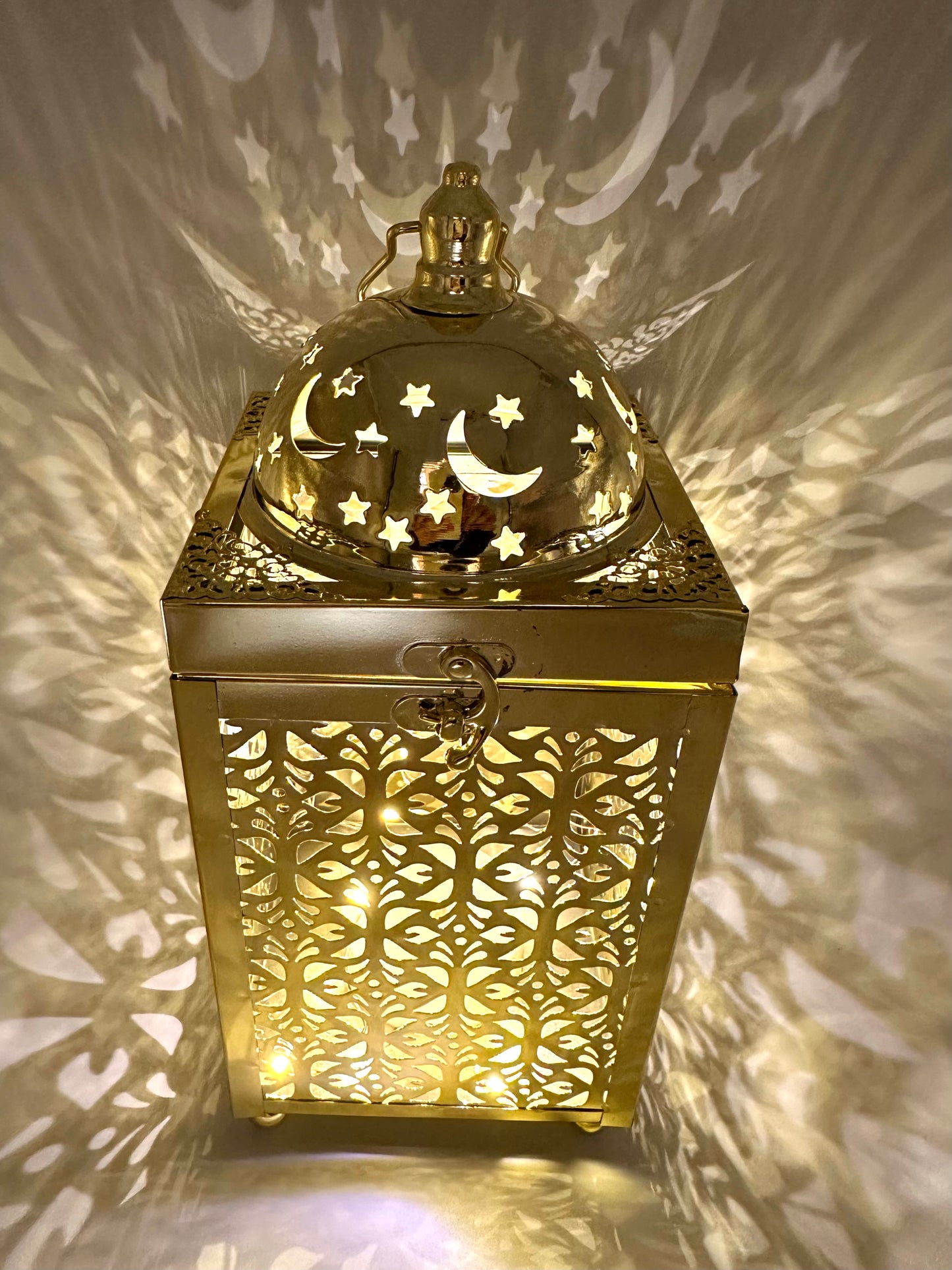 Ramadan Lantern with Lights and Singing- Gold