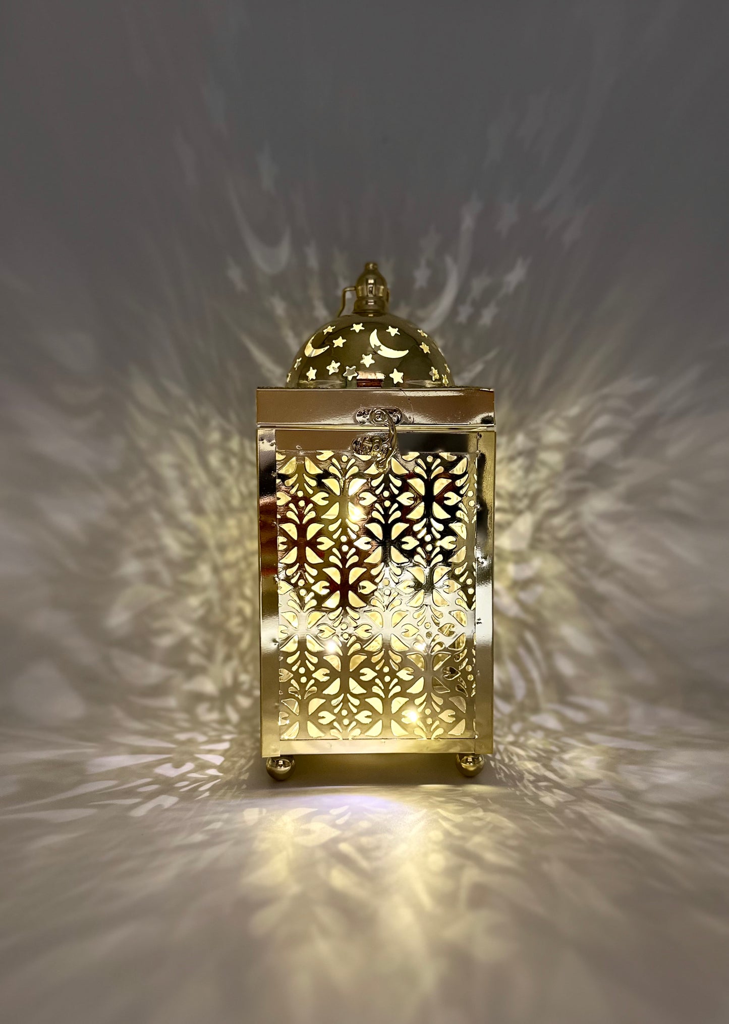 Ramadan Lantern with Lights and Singing- Gold