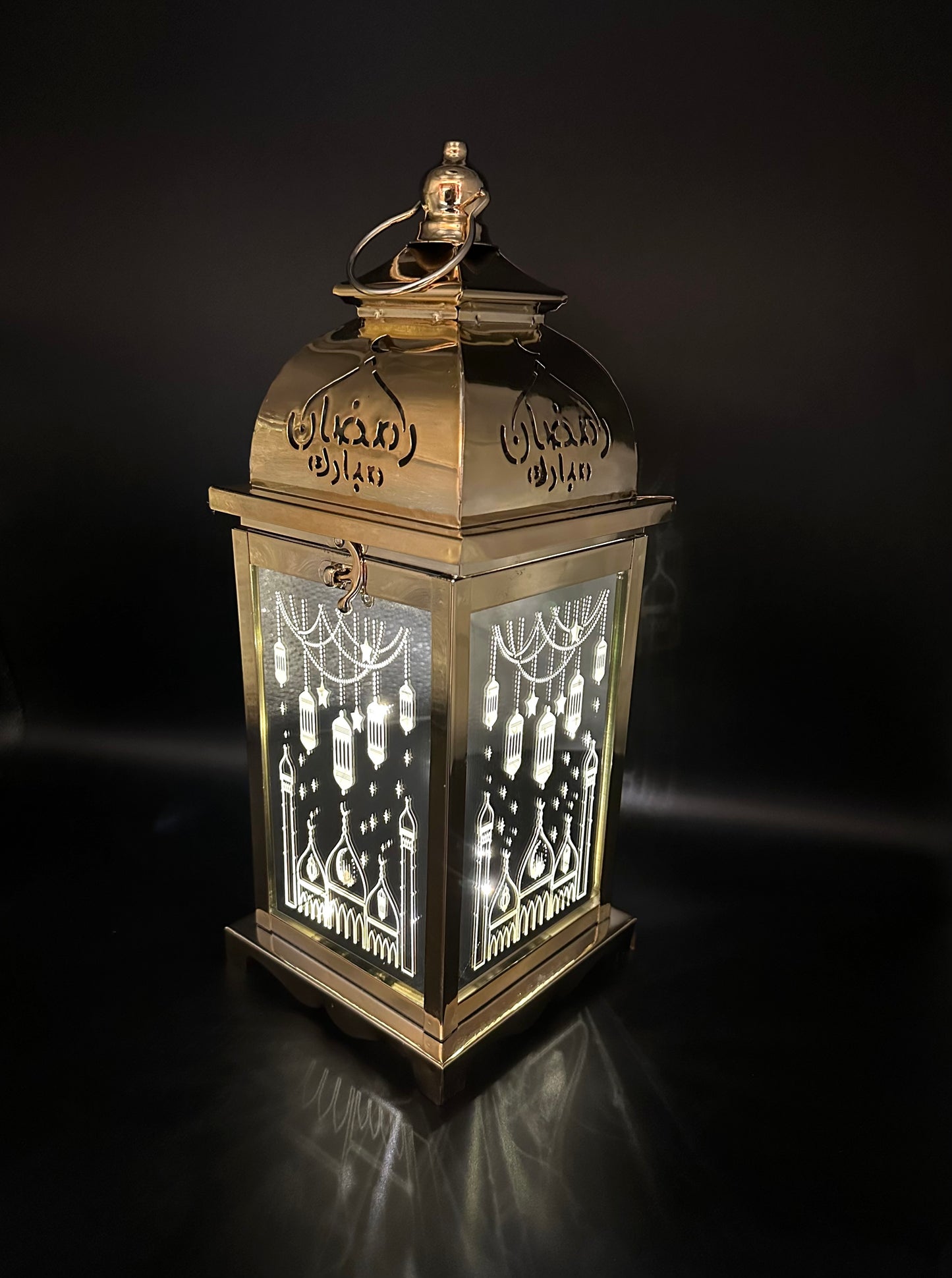 Medium Ramadan Lantern with Lights, singing and Incense Burner
