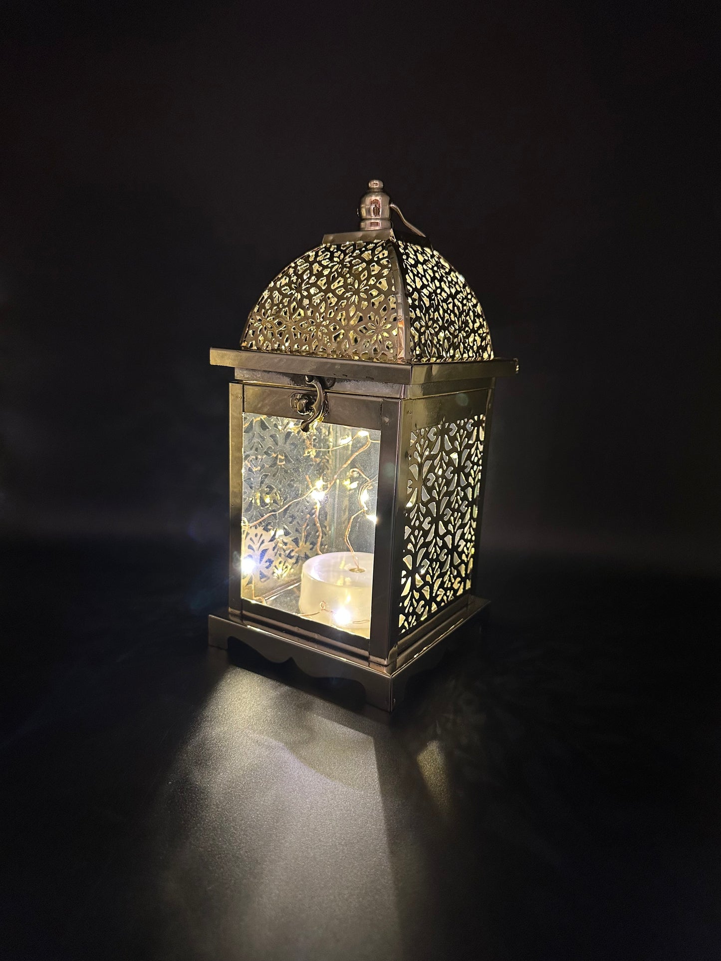 Ramadan Lantern with Lights and Singing- Gold