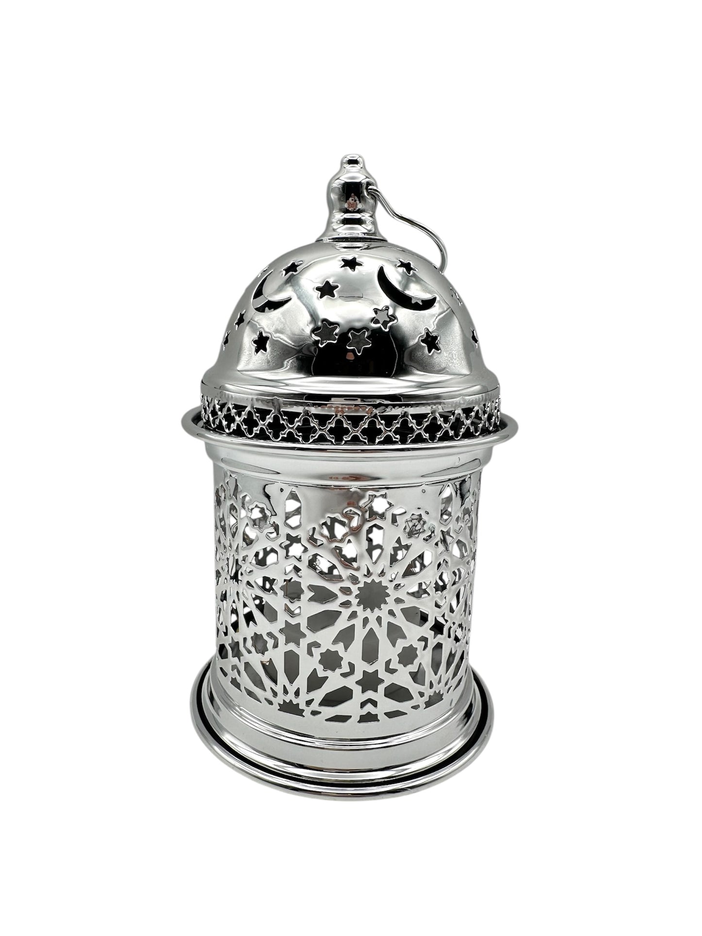 Ramadan Lantern with Lights and Singing- Silver