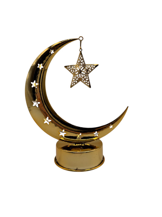 Crescent Moon Lamp - star