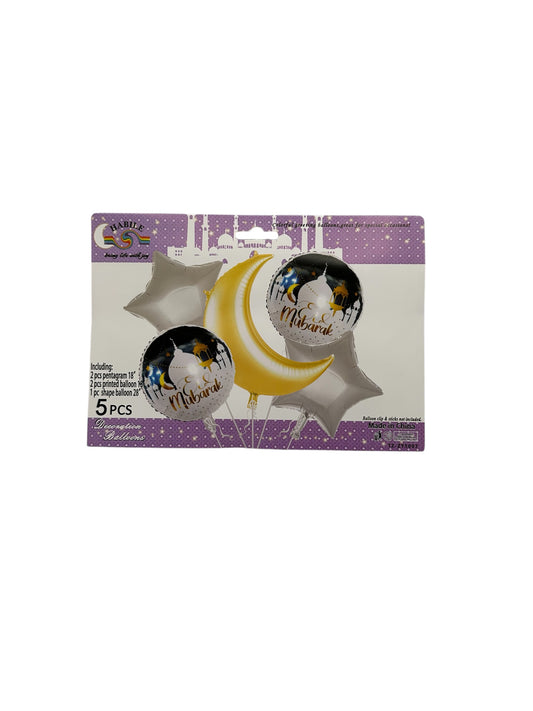 Eid Mubarak Set Foil Balloons