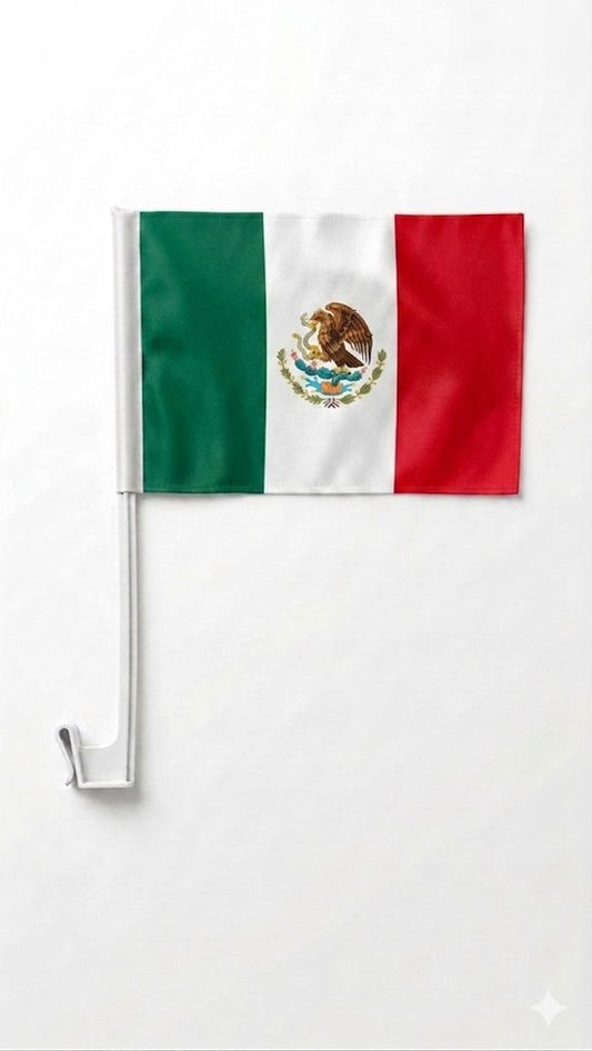 Mexico Car Window Flag