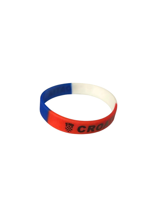 Croatia Rubber Wristband Bracelet