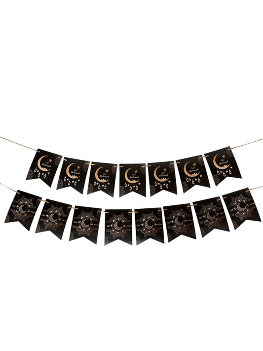 Eid Mubarak Banner- Black