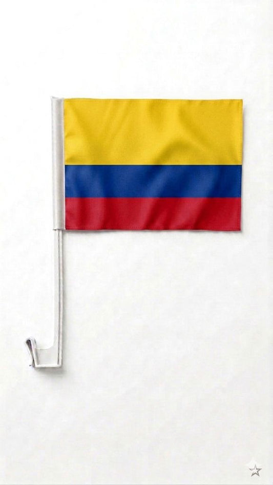 Colombia Car Window Flag