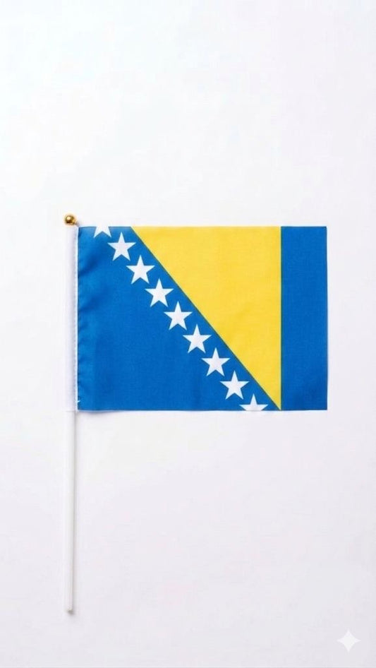Bosnia Hand Waving Flag