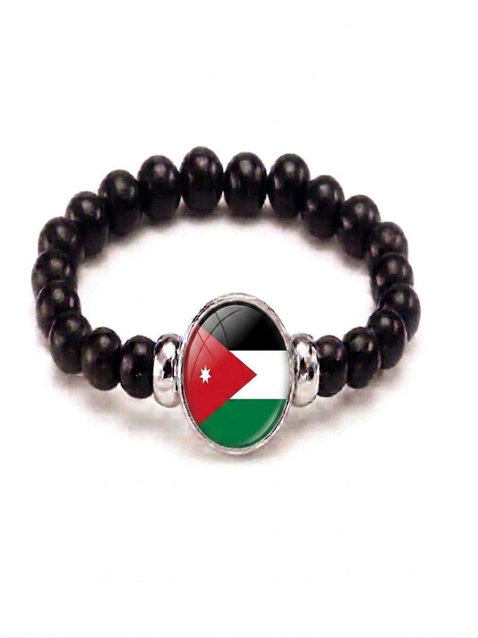 Jordan Flag Beaded Bracelet