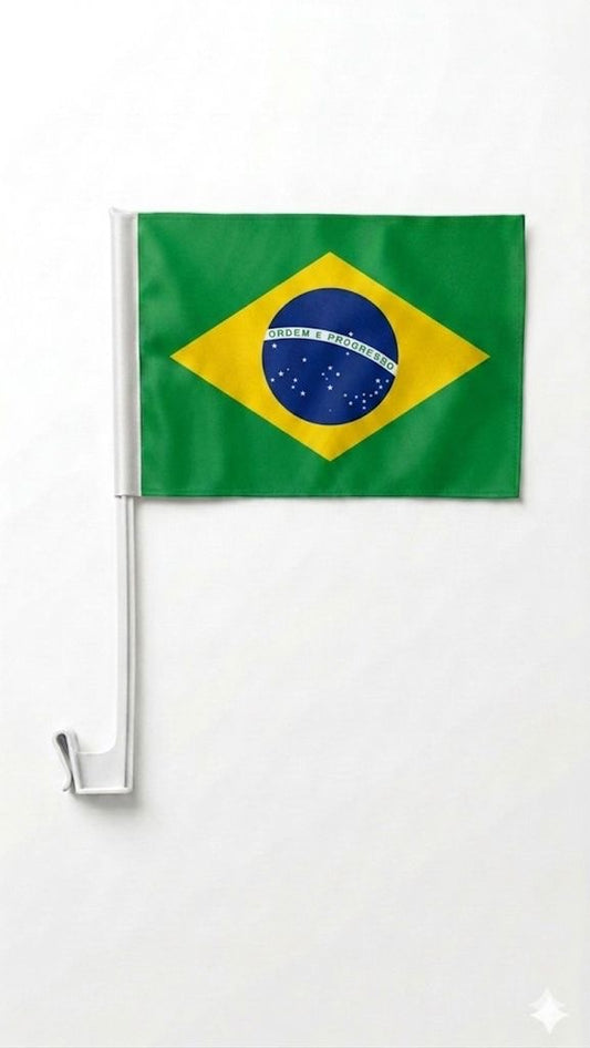 Brazil Car Window Flag