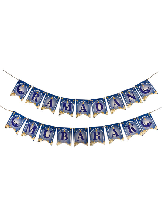 Ramadan Mubarak Banner- Blue