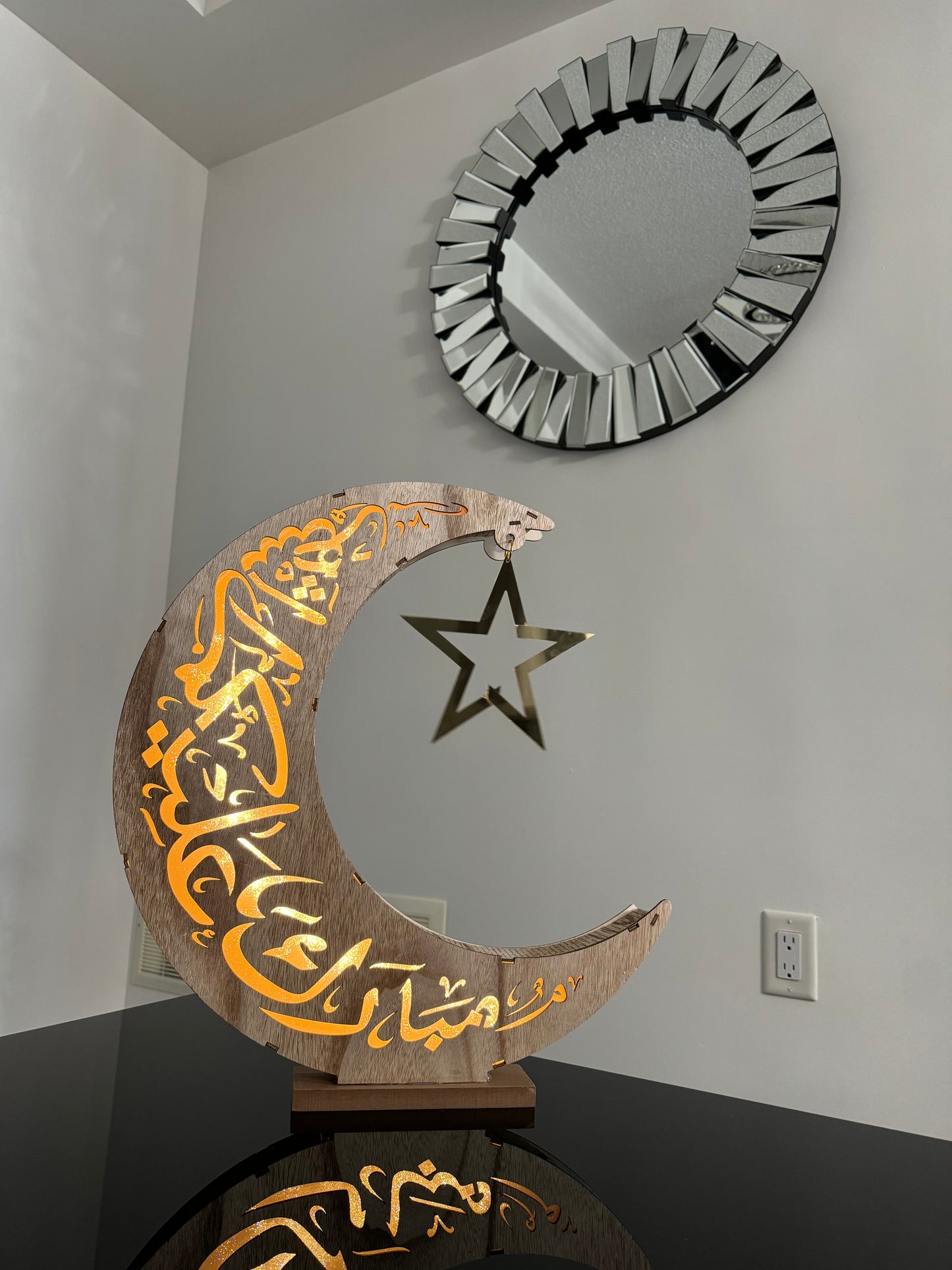 Large Crescent Moon Decoration