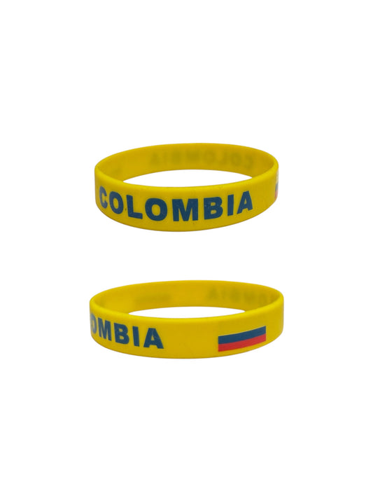 Colombia Rubber Wristband Bracelet
