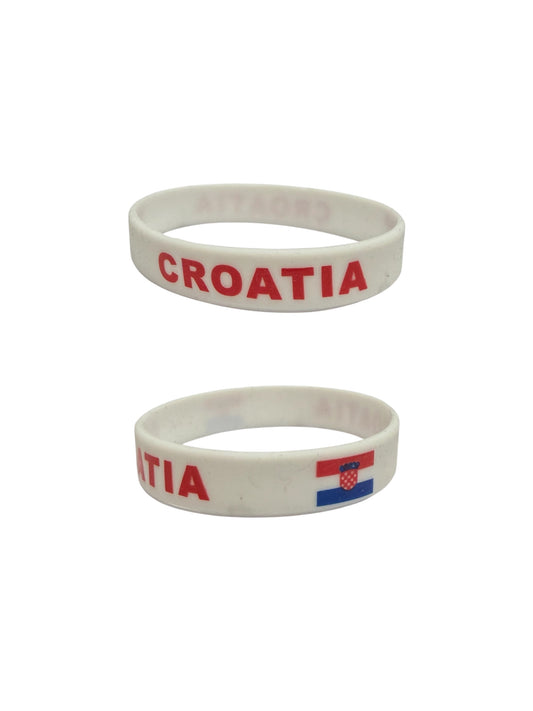 Croatia Rubber Wristband Bracelet