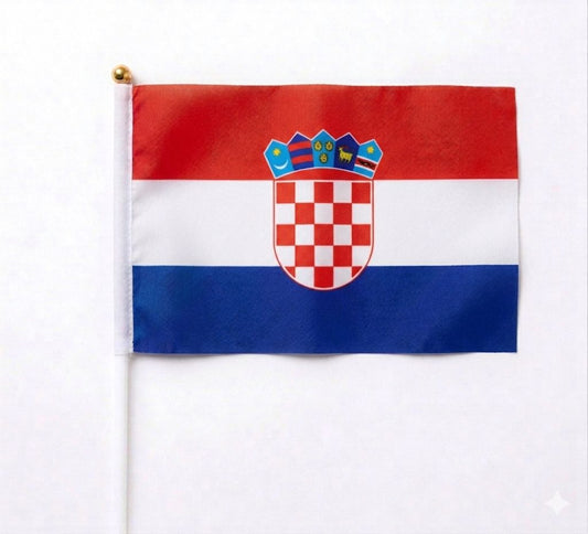 Croatia Hand Waving Flag