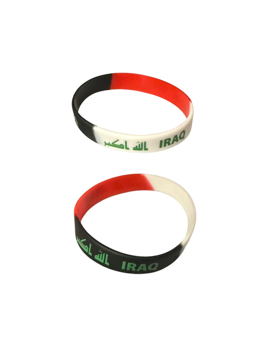 Iraq Rubber Wristband Bracelet