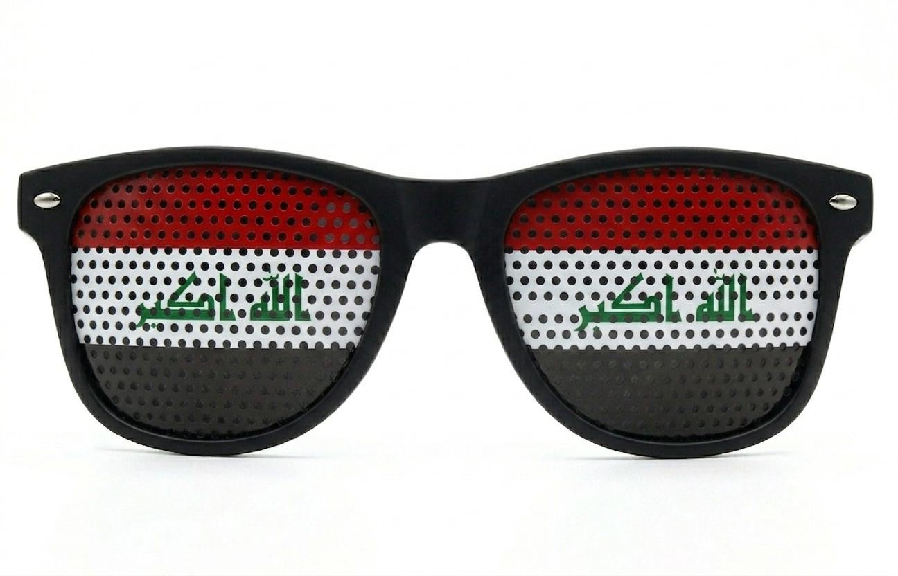 Iraq Flag Party Sunglasses