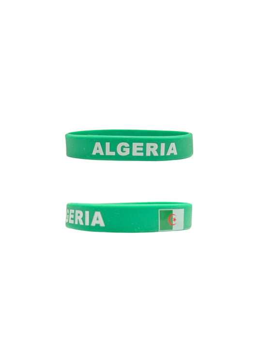 Algeria Rubber Wristband Bracelet