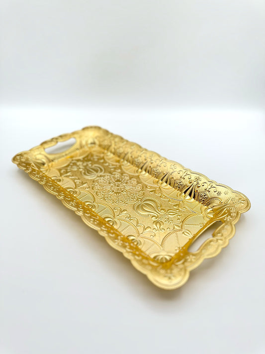 Elegant Golden Serving Tray