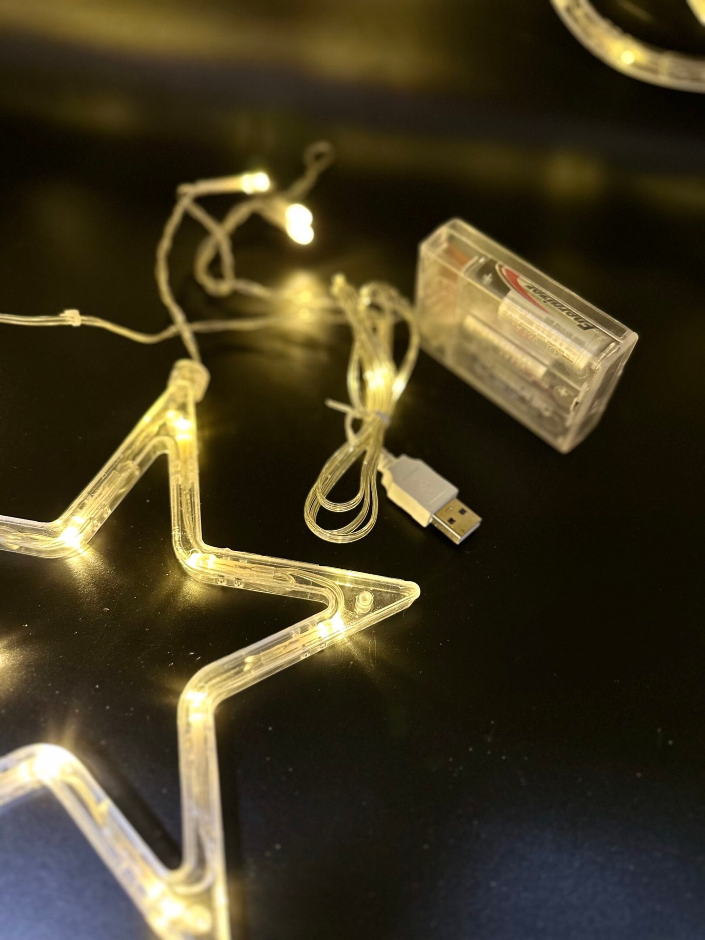 Sparkling LED Fairy Lights Set - Stars and Moon Design