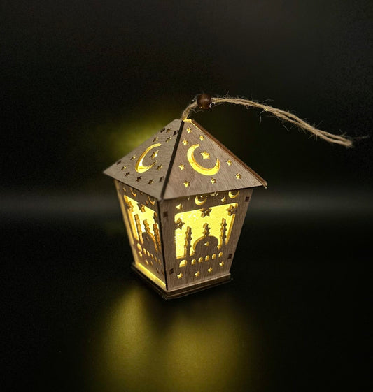 Ramadan Wooden with Lights
