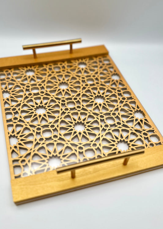Elegant Tray with Handles