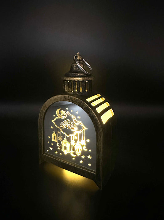 Ramadan LED Lantern Brown