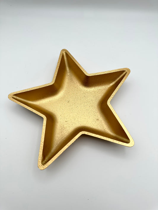 Golden Ramadan Plate Star Design