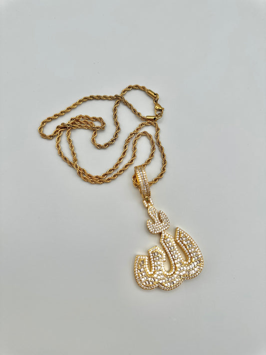Islamic Allah Symbol Arabic Necklace