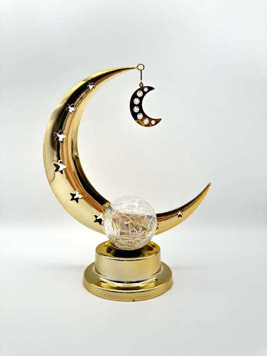 Crescent Moon Lamp With Lights and Singing